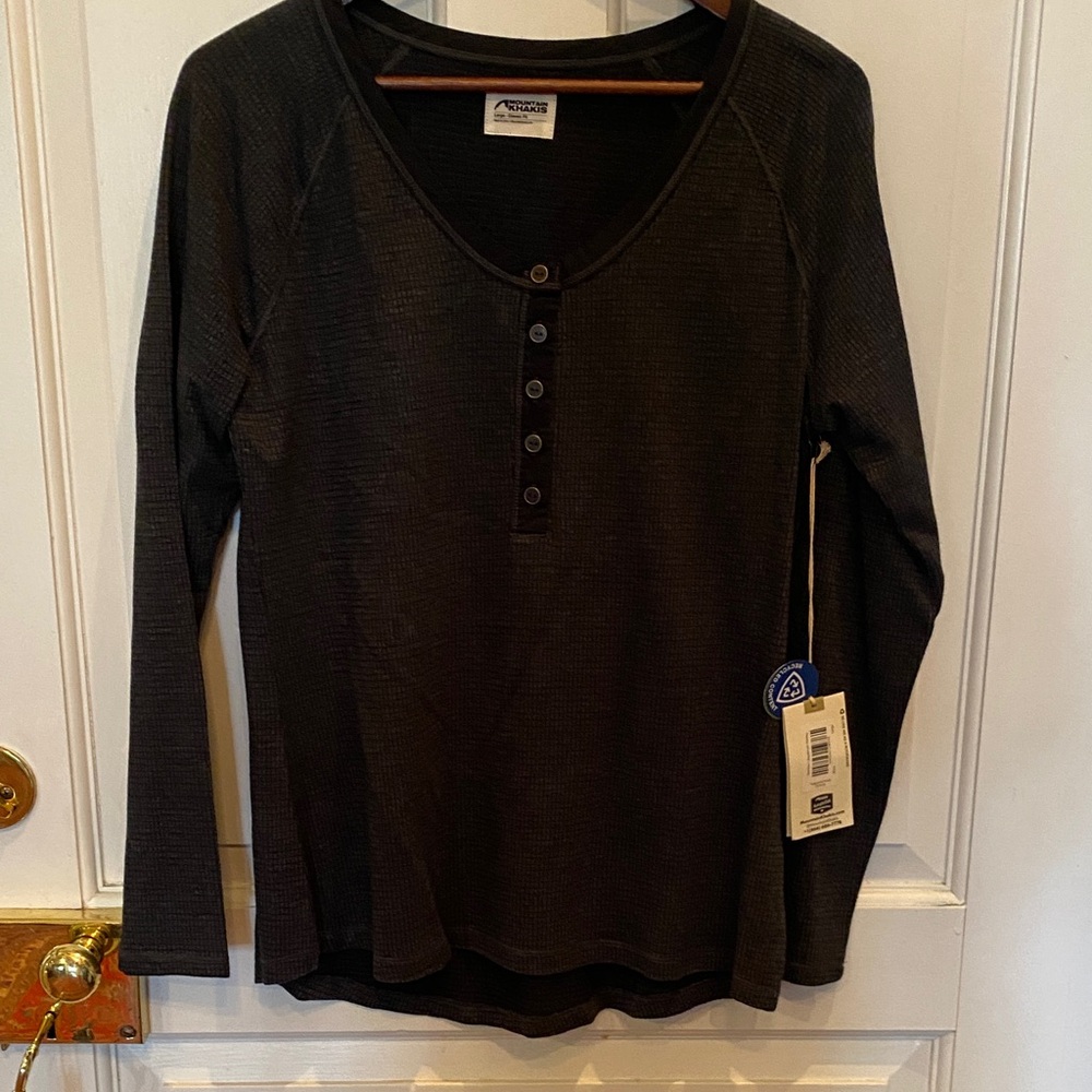 Mountain Khakis Black Button Down Shirt